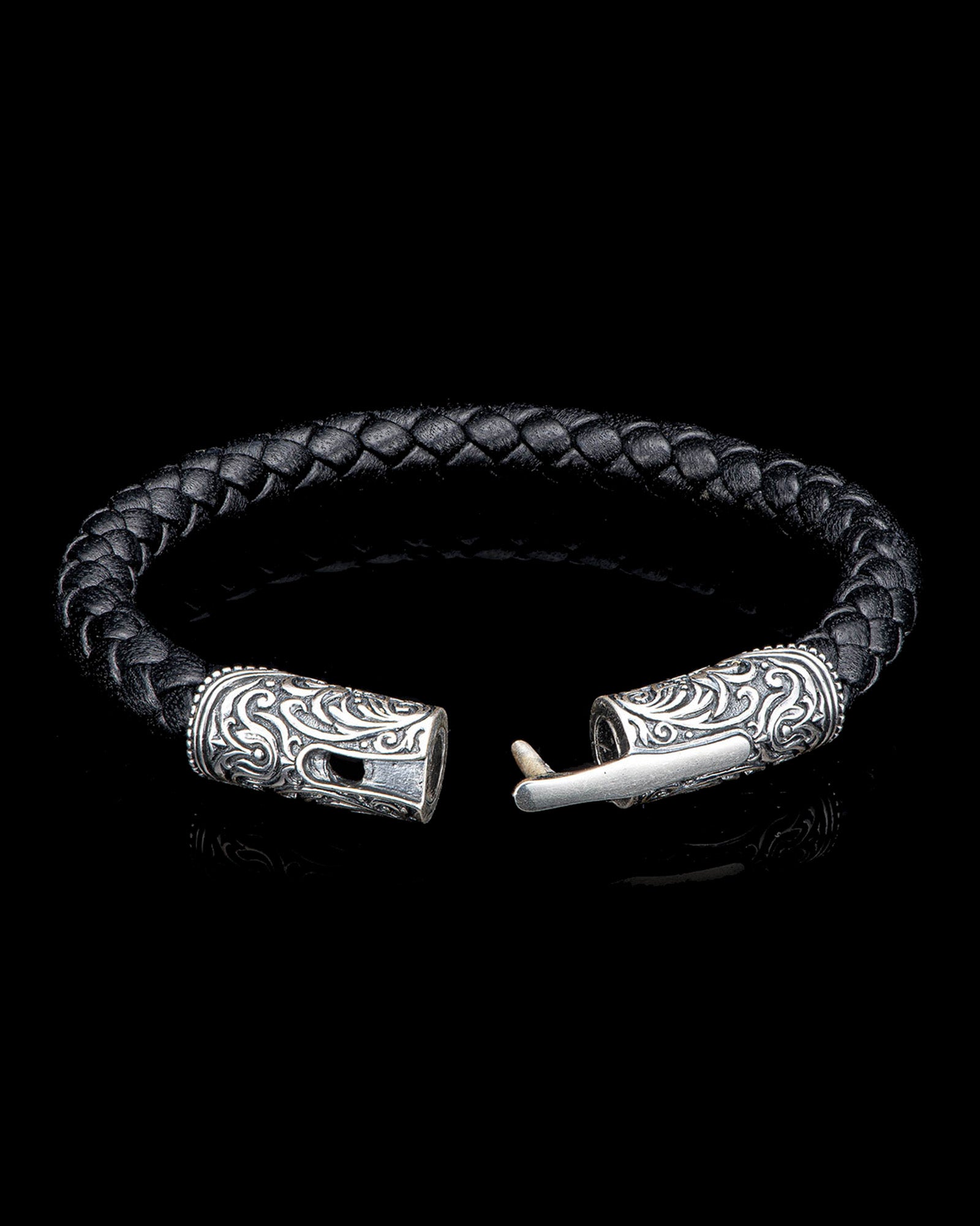 Milan - Silver/Black Bracelet