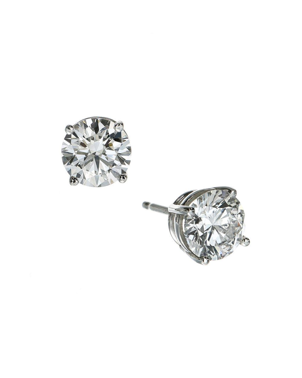 1.50ctw F VS1 Certified Lab Diamond 14kw Stud Earrings