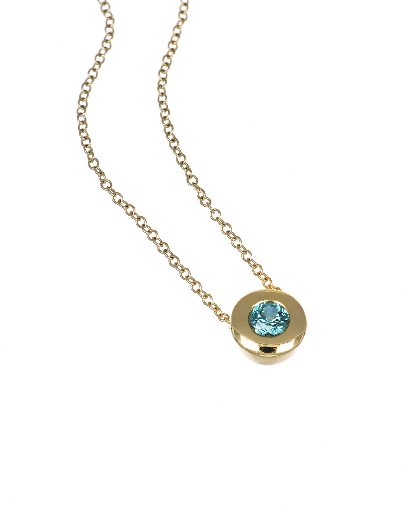 Montana Sapphire Slide Pendant