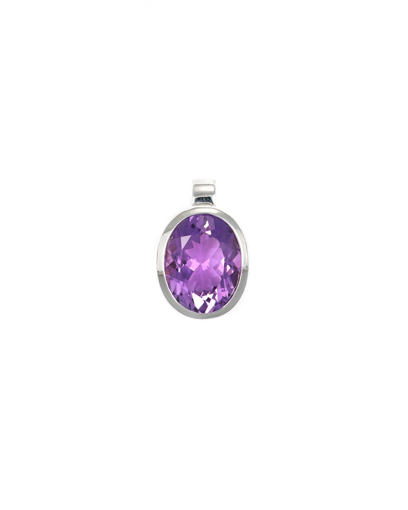 Oval Amethyst Pendant