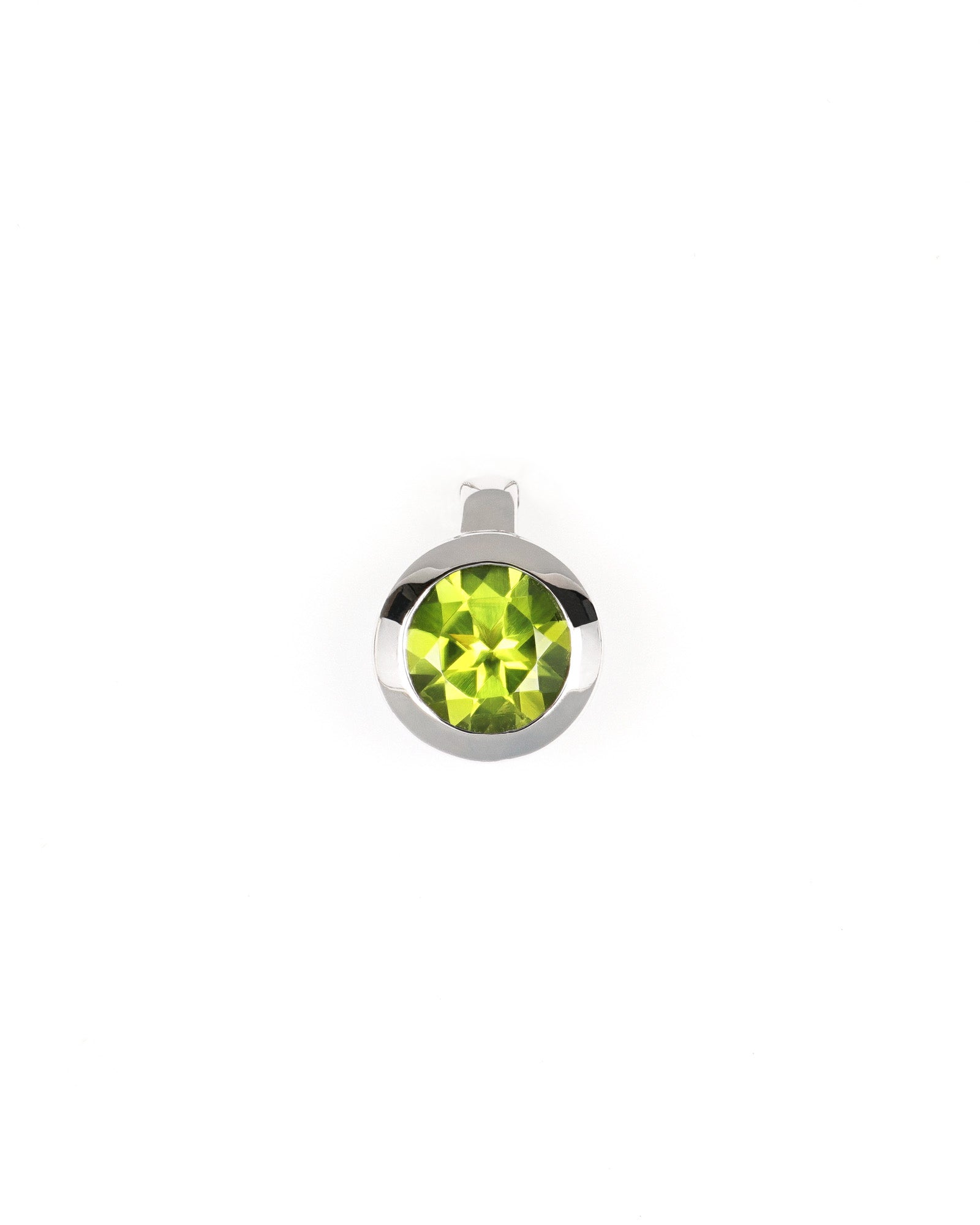 Round Peridot Pendant