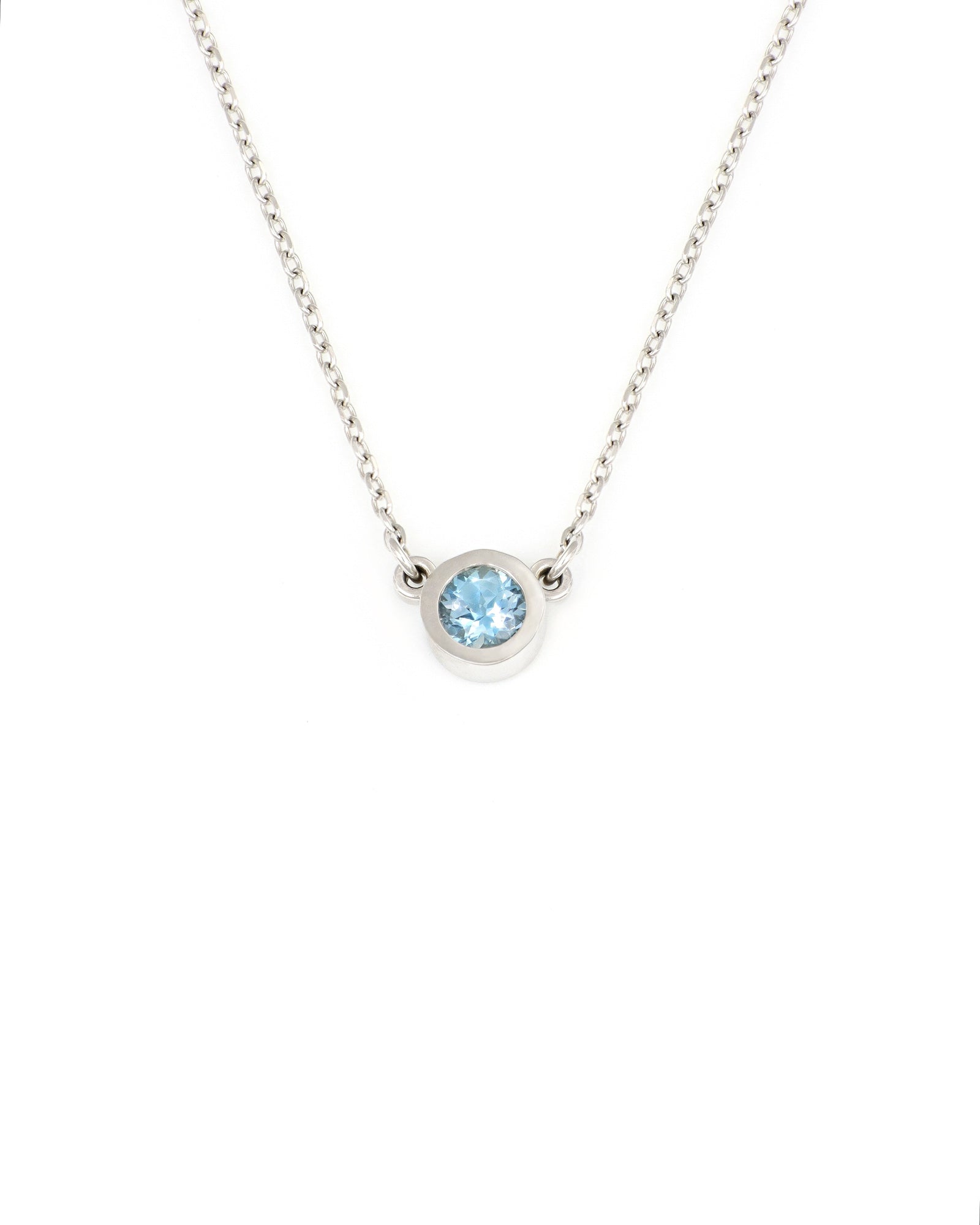 Dainty Aquamarine Necklace