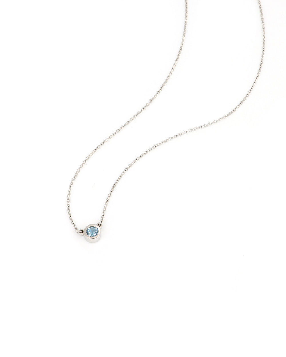 Dainty Aquamarine Necklace