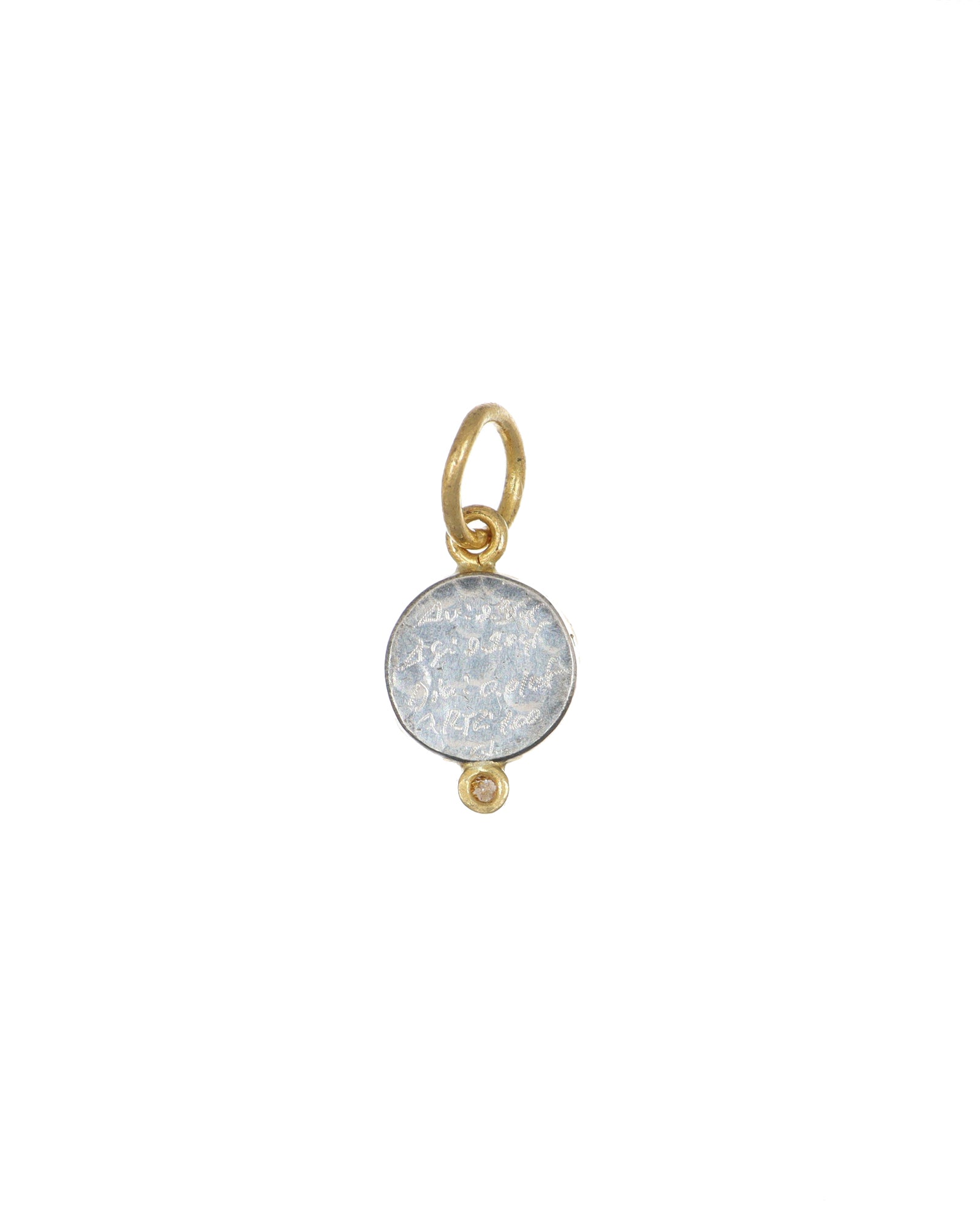 Micomosaic and Diamond 24k Pendant
