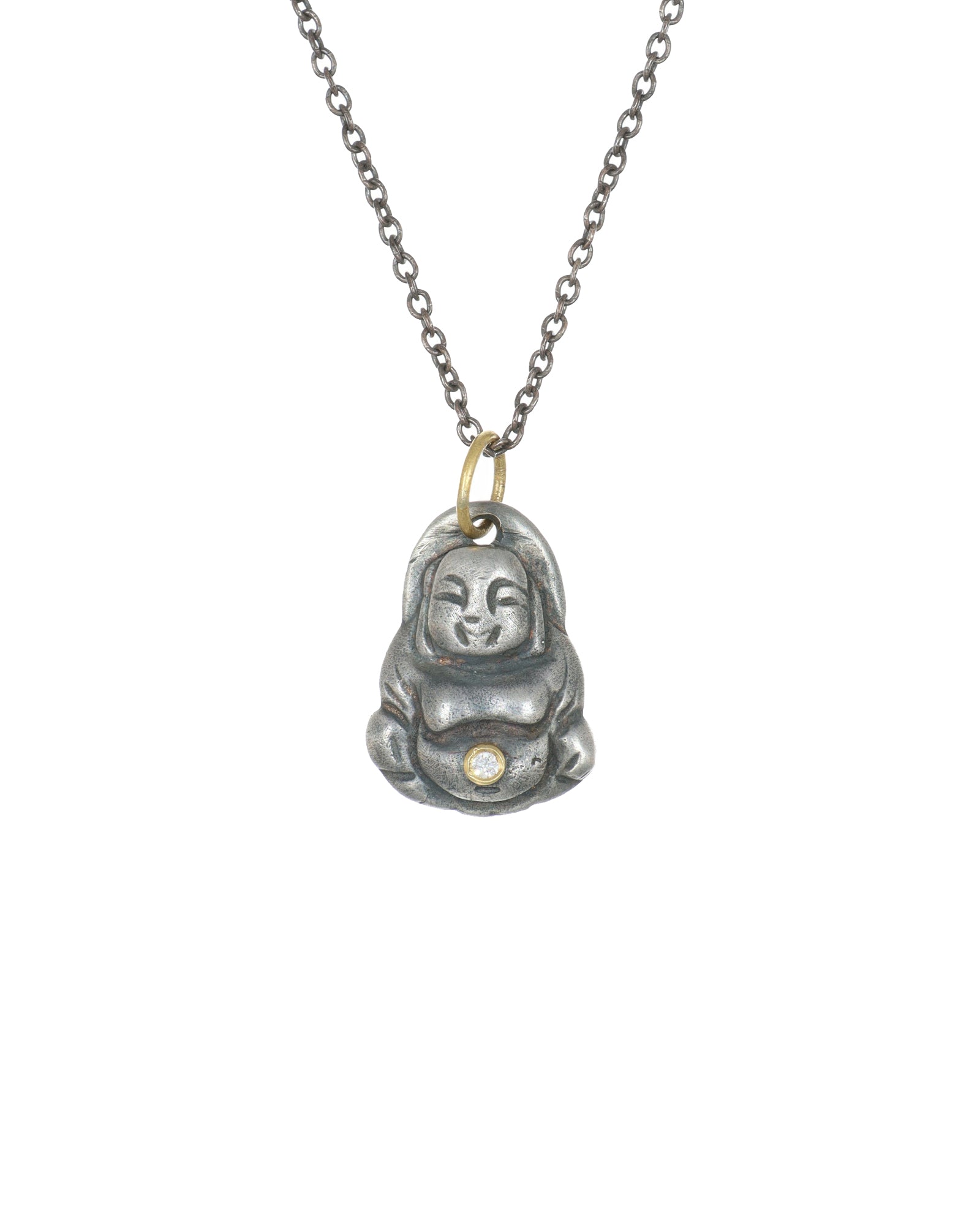 Gold and Silver Buddha Pendant