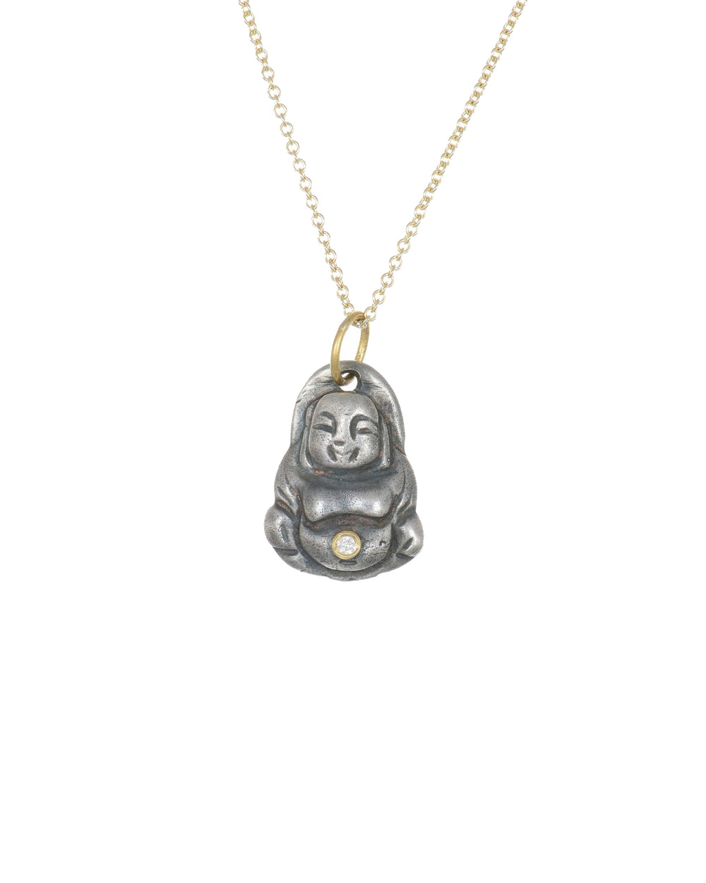 Gold and Silver Buddha Pendant