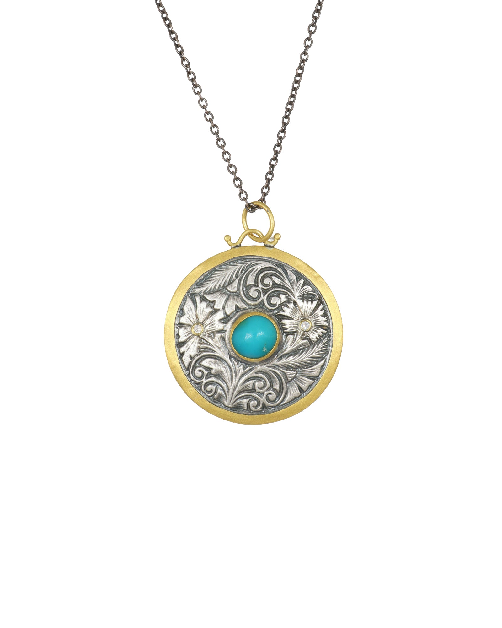 Ornate Turquoise Pendant