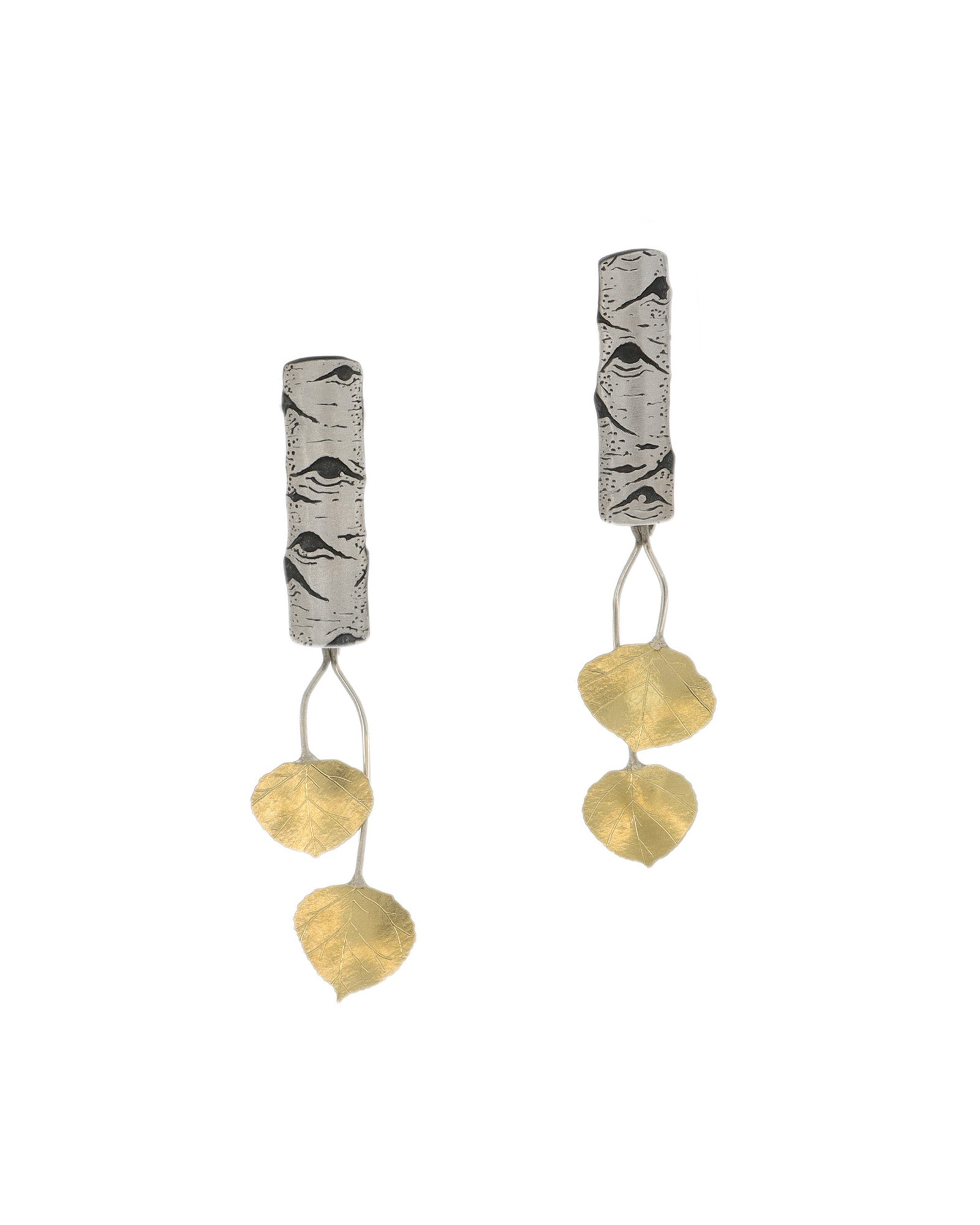 Aspen Allure earrings with leaves