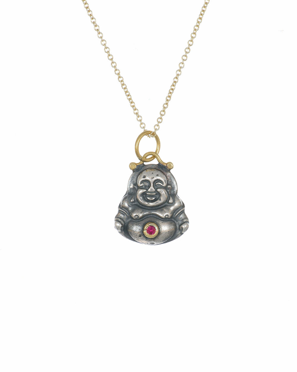 Gold and silver Buddha Pendant