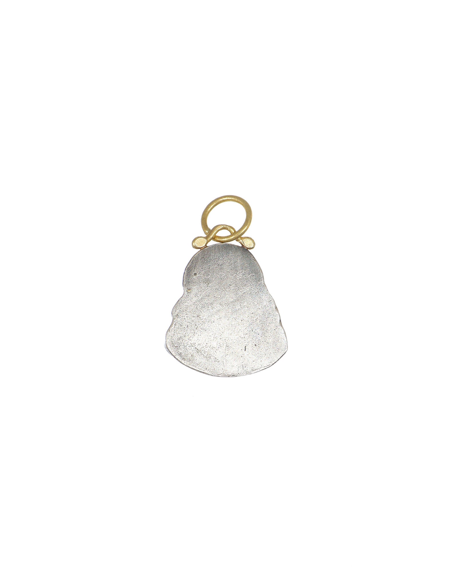 Gold and Silver with Diamond Buddha Pendant