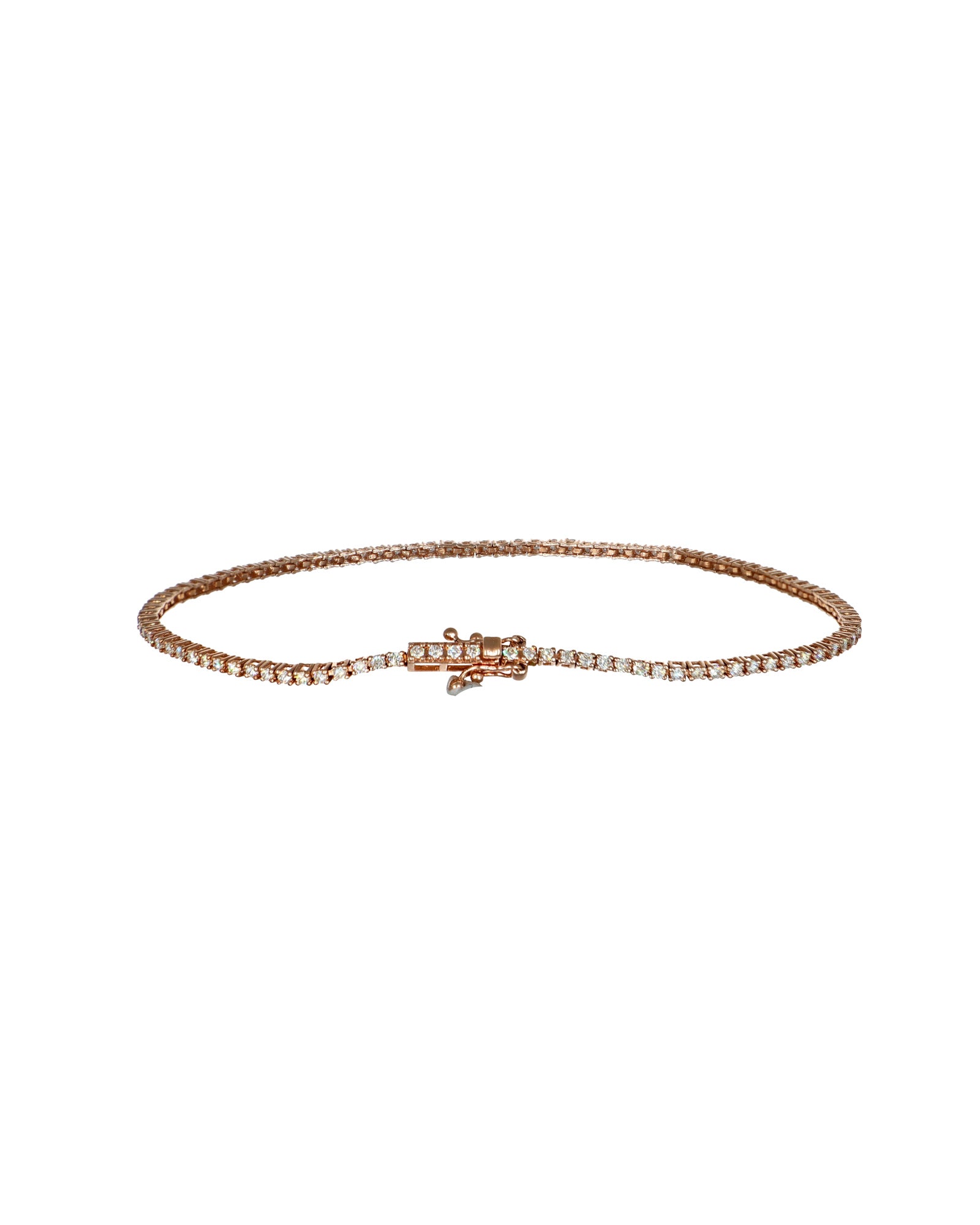 1.00ctw Rose gold diamond tennis bracelet