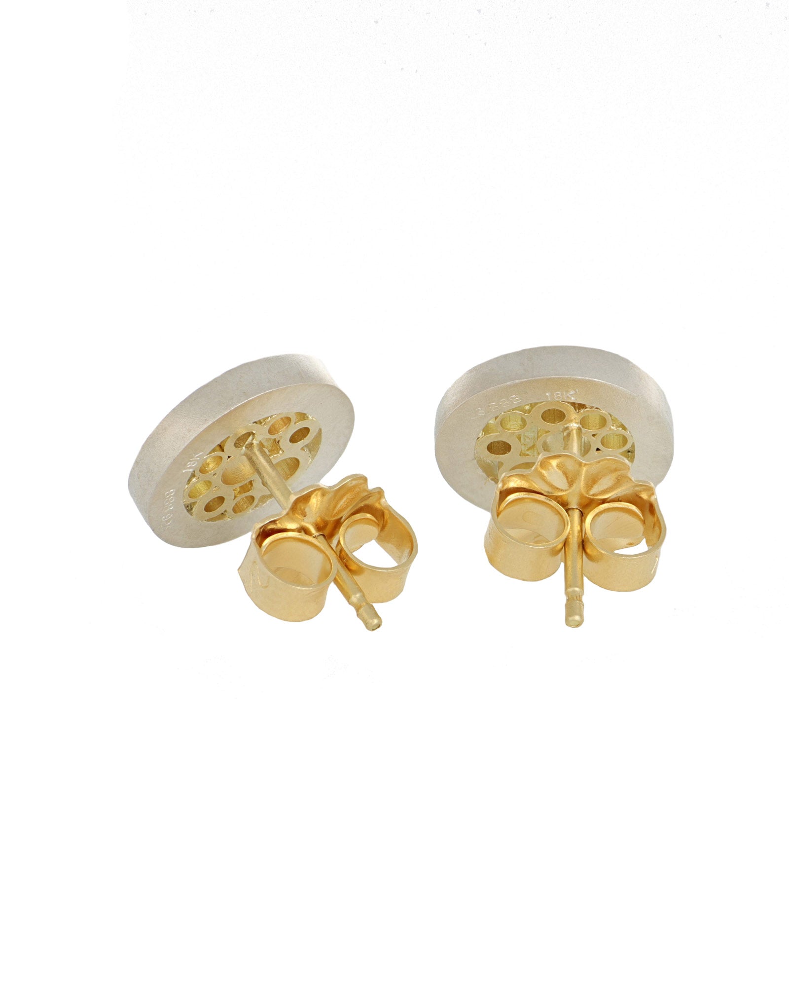 Petite Floating Diamond Stud Earrings