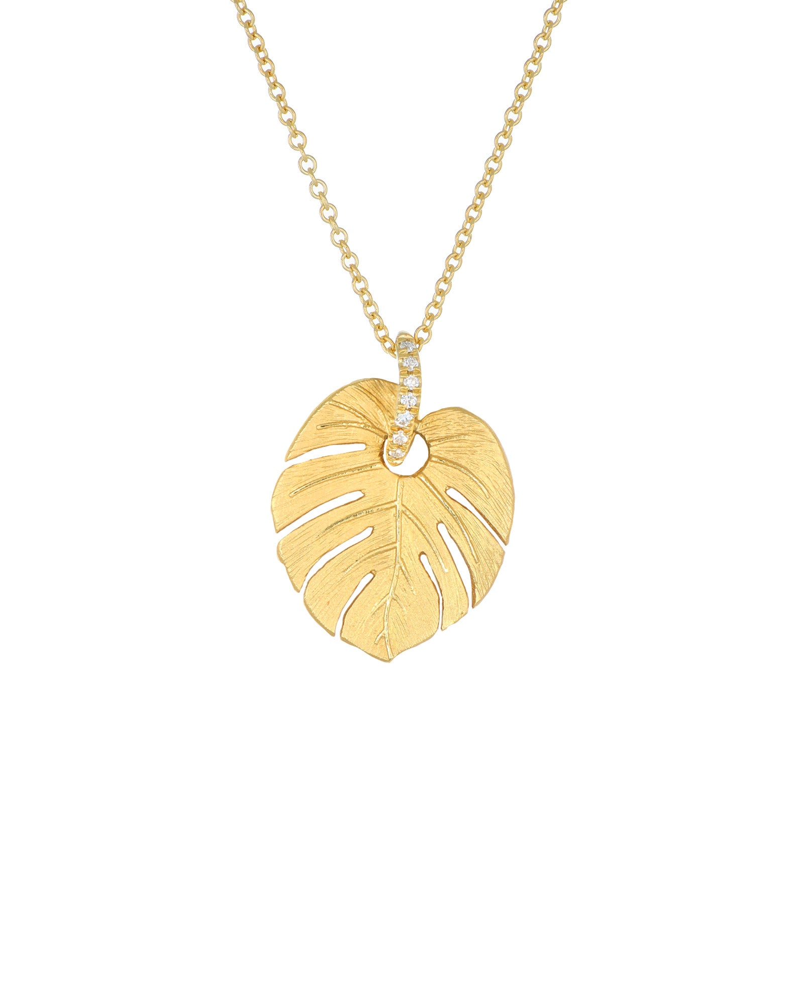 Monstera Leaf  Pendant