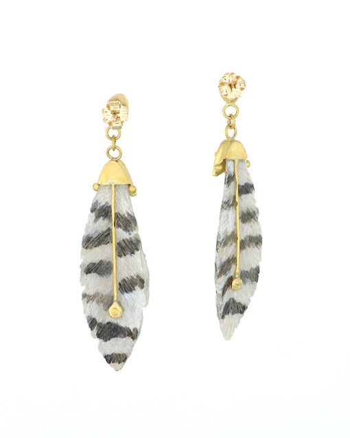 Owl Feather Earrings