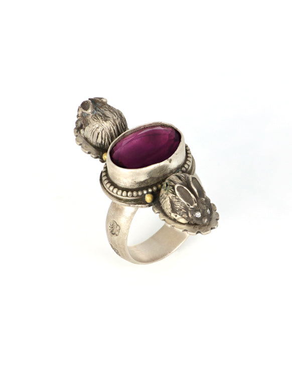 Follow the Rabbit Amethyst Ring