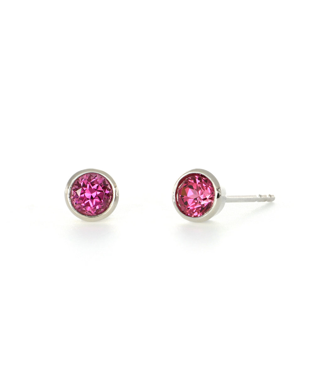 Rhodolite Garnet Stud Earrings