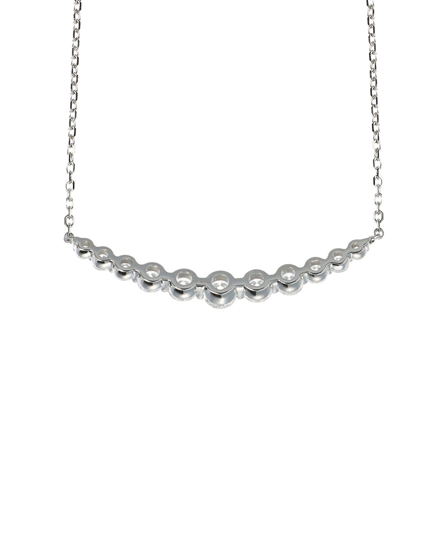 White Gold  Lab Diamond Necklace