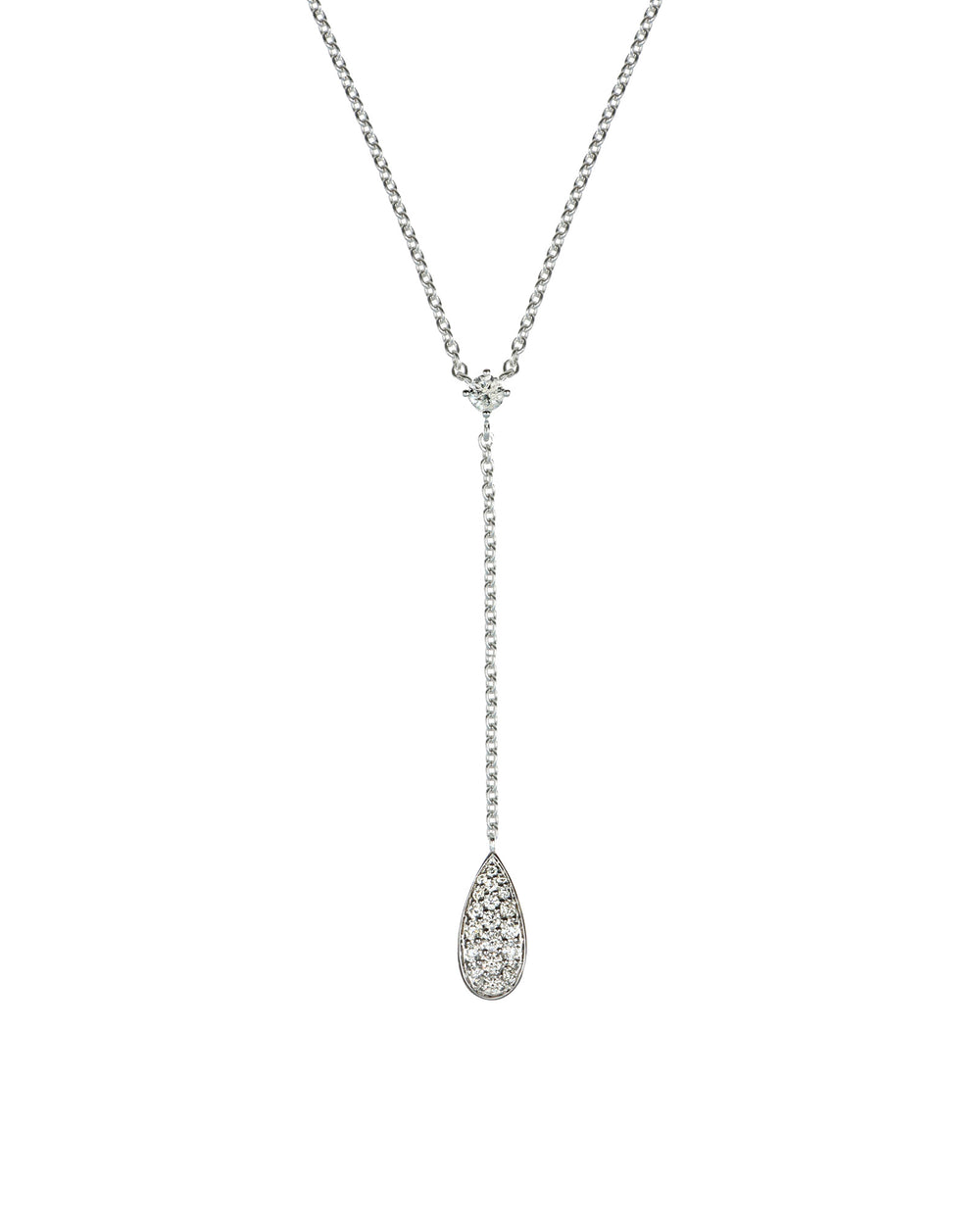 Pave Drop Necklace