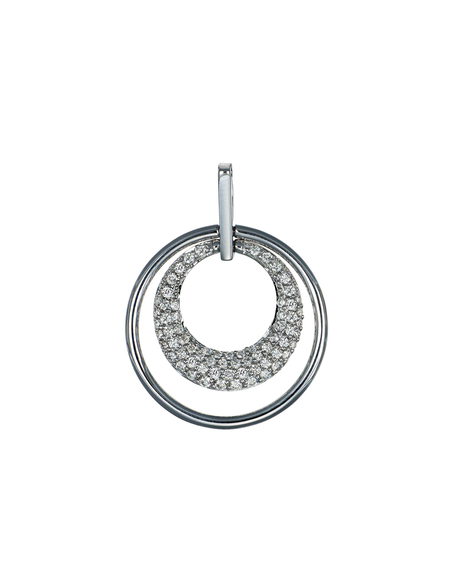 Crescent and Circle Pendant