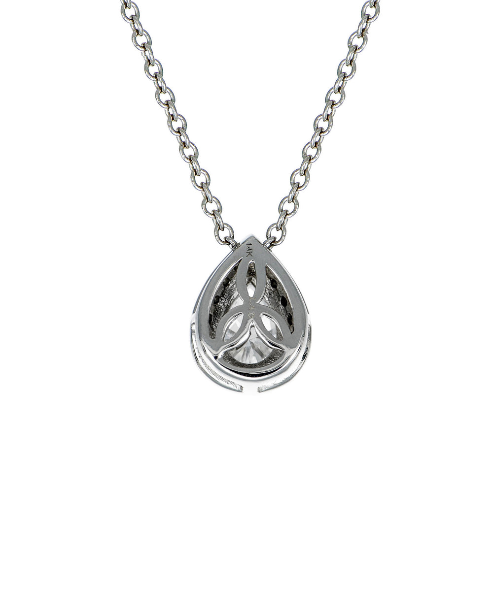 Pear Halo Lab Diamond Necklace