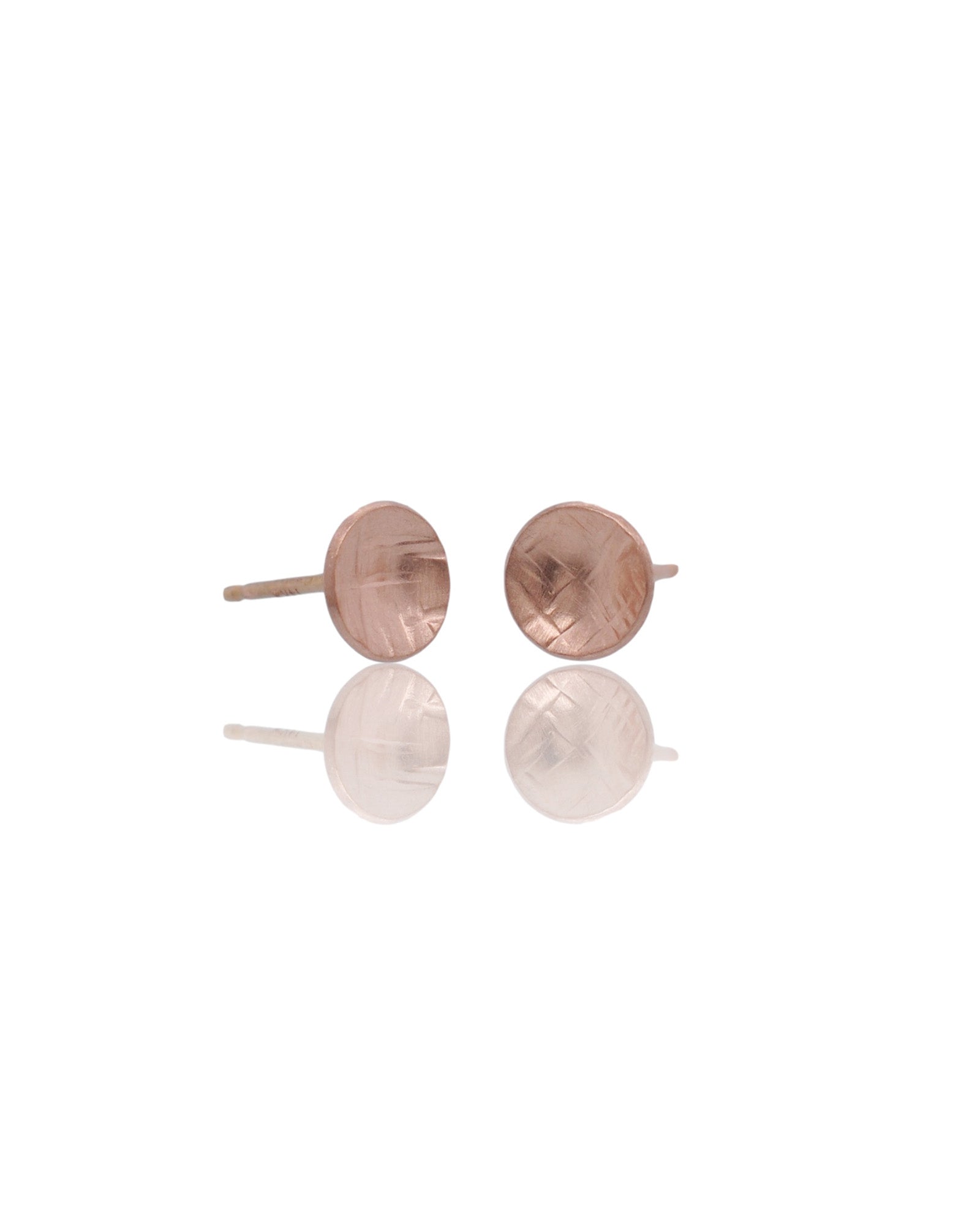 Textured Rose Cell Studs