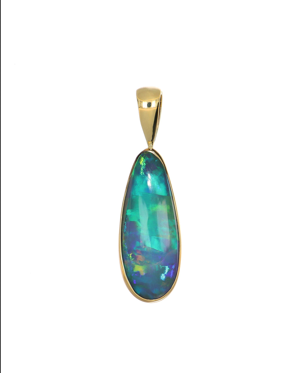 Elongated Ethiopian Opal Pendant