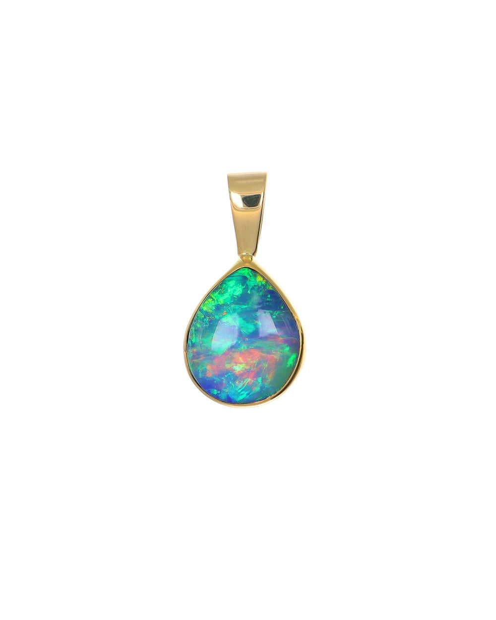 Plump Pear Opal Pendant