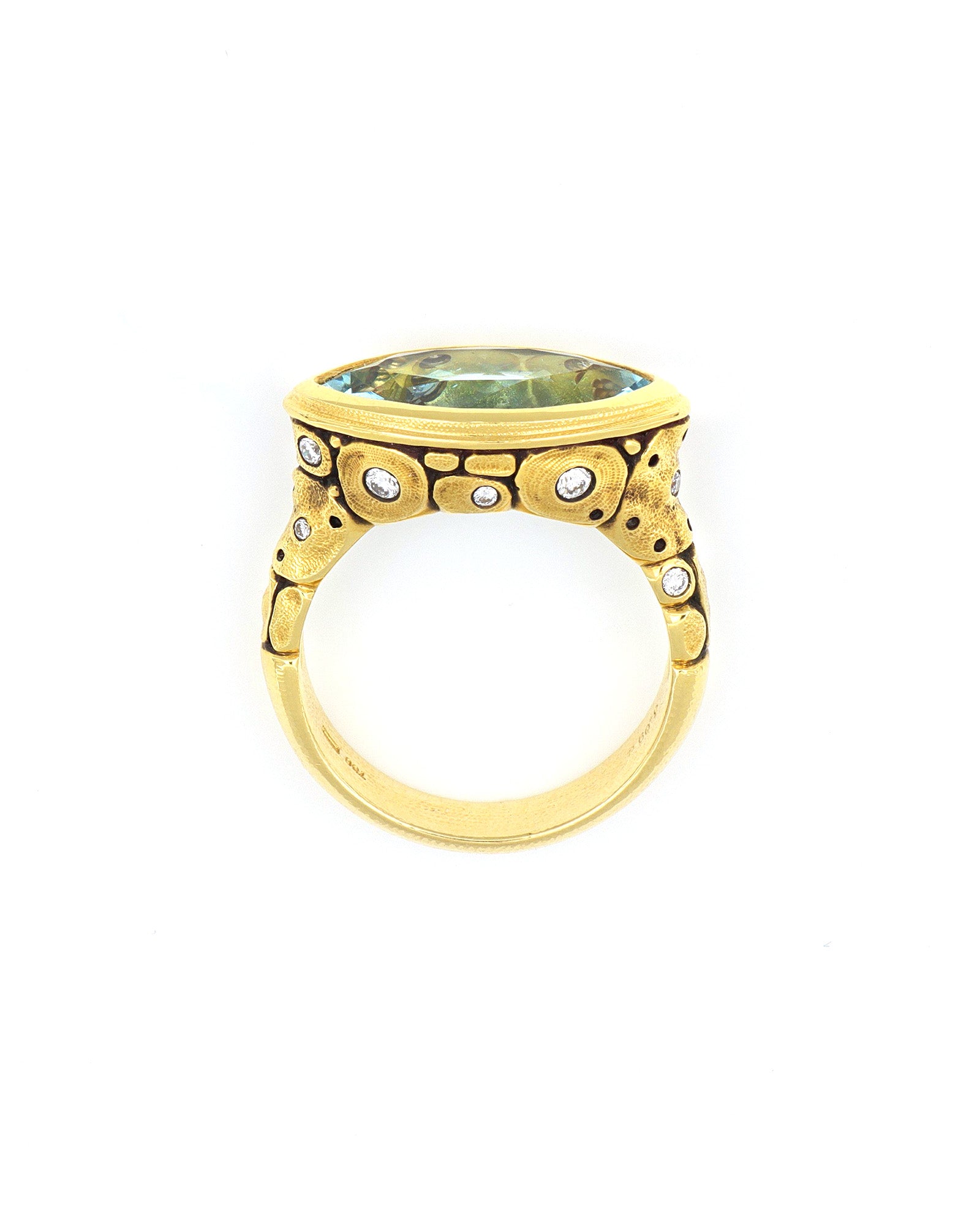 Harriet Flora Marquise Aqua Ring