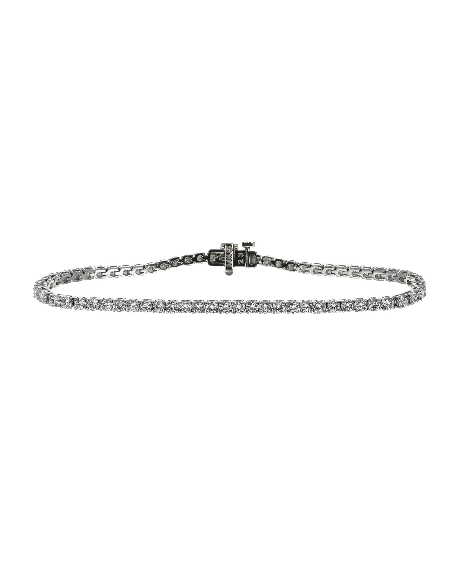 4.10ctw Lab Diamond 14kw Tennis Bracelet – Green Lake Gallery