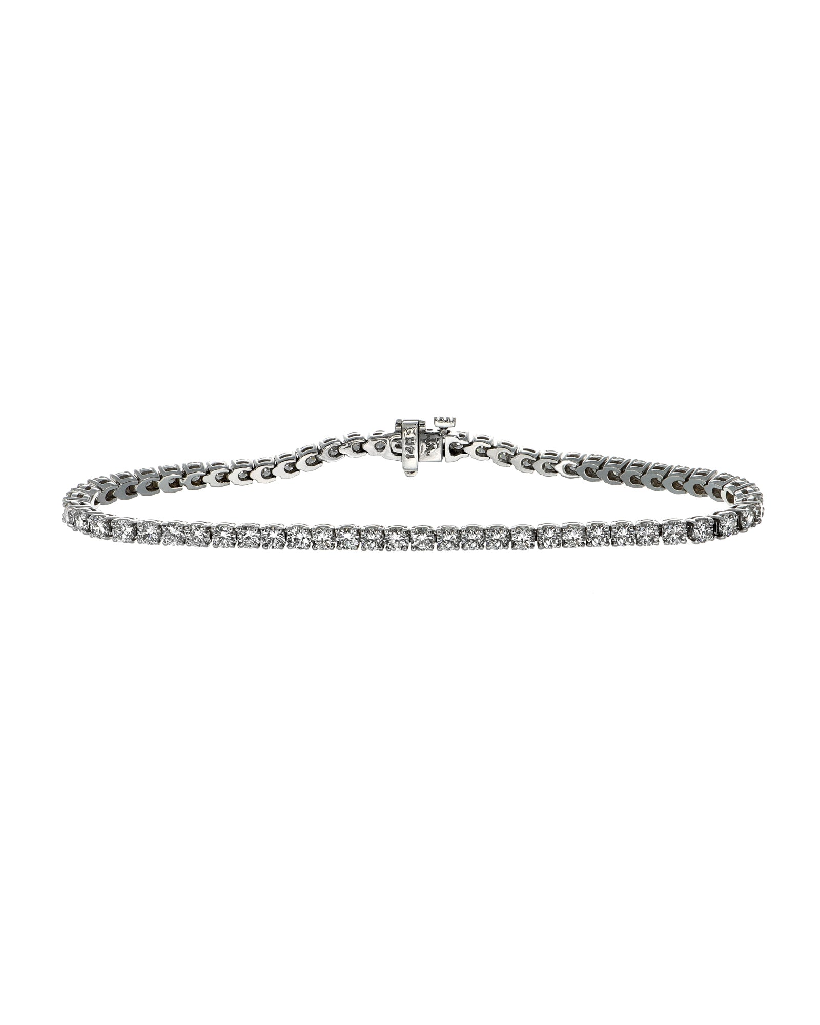 5.12ctw Lab Diamond 14kw Tennis Bracelet