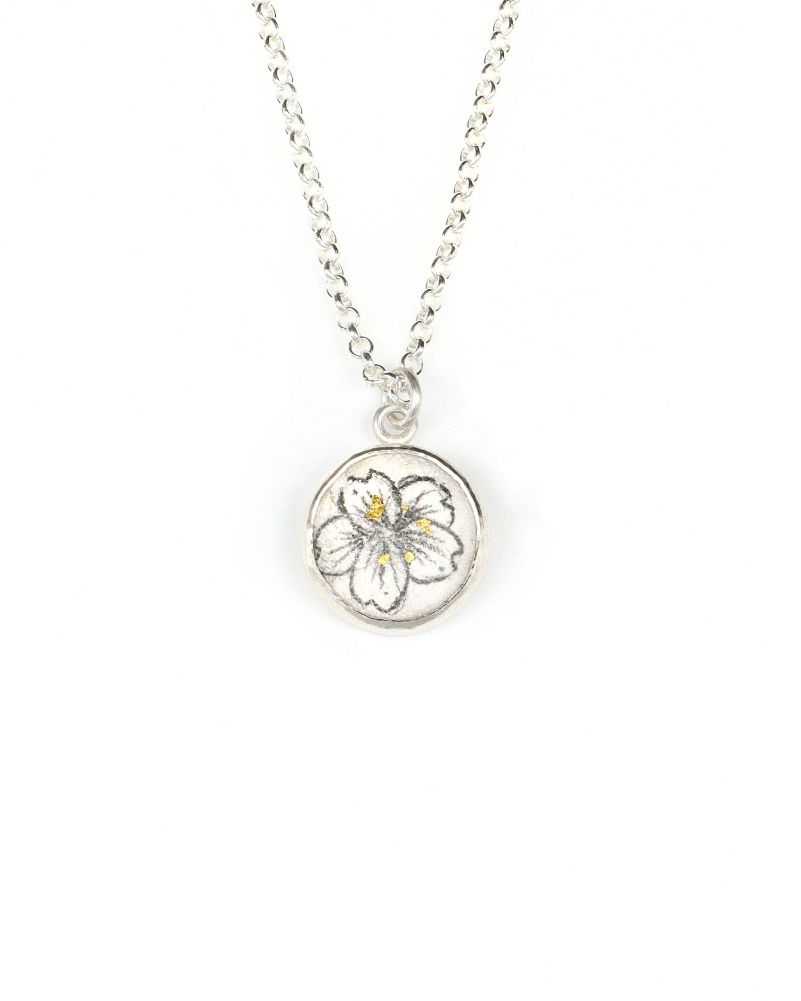 Cherry Blossom Circle Charm