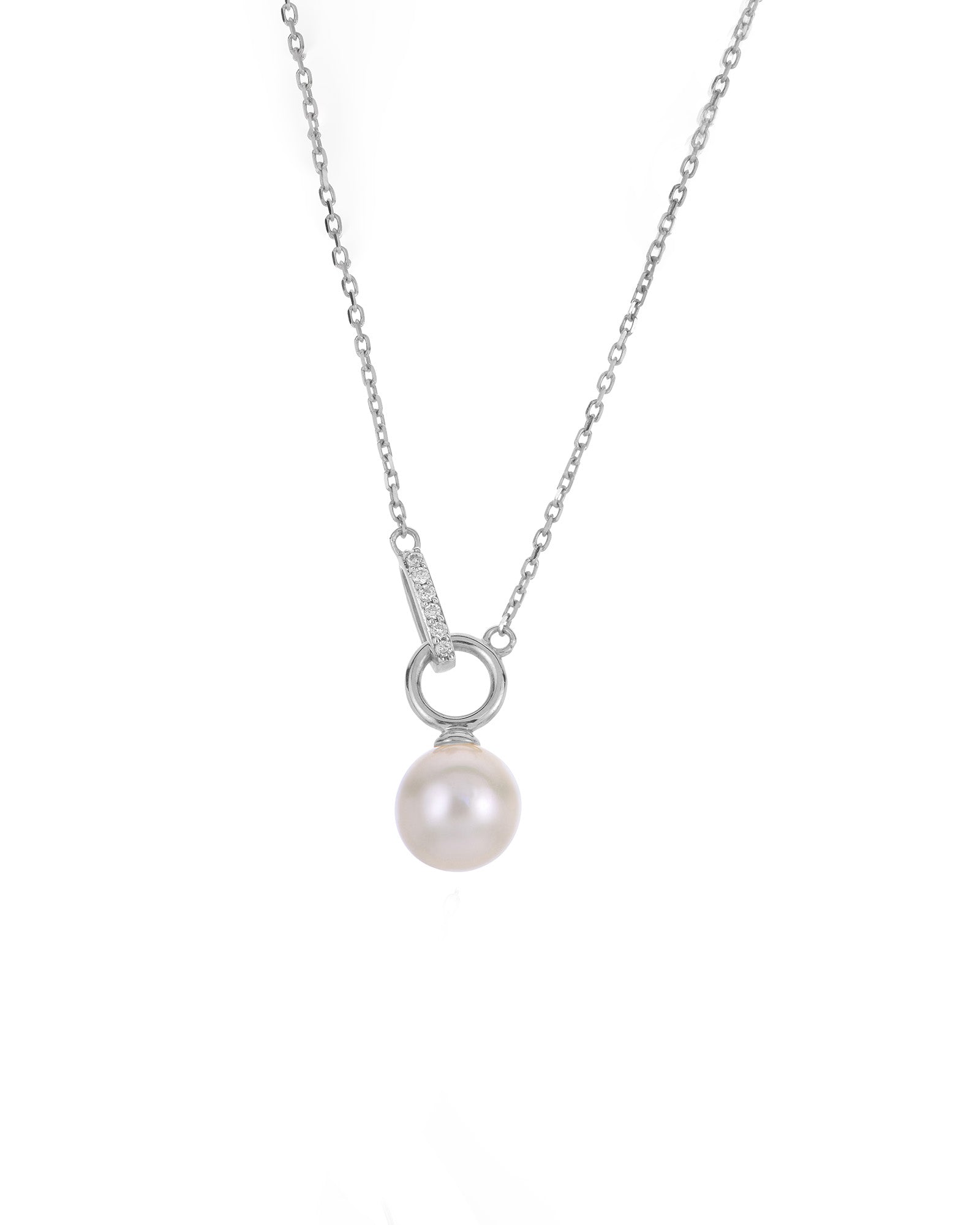 Akoya pearl and Bar necklace