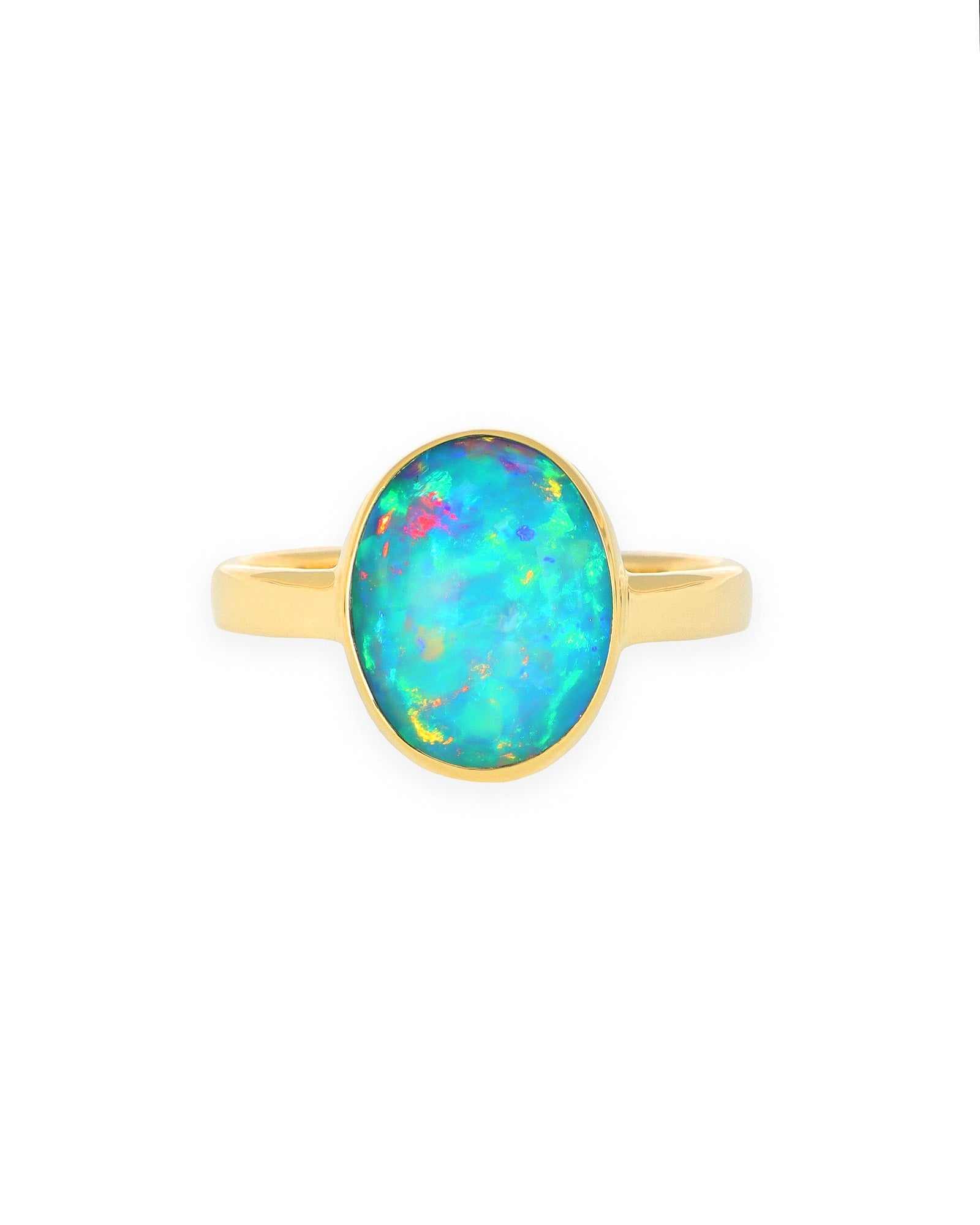 Ethiopian Opal Oval Ring