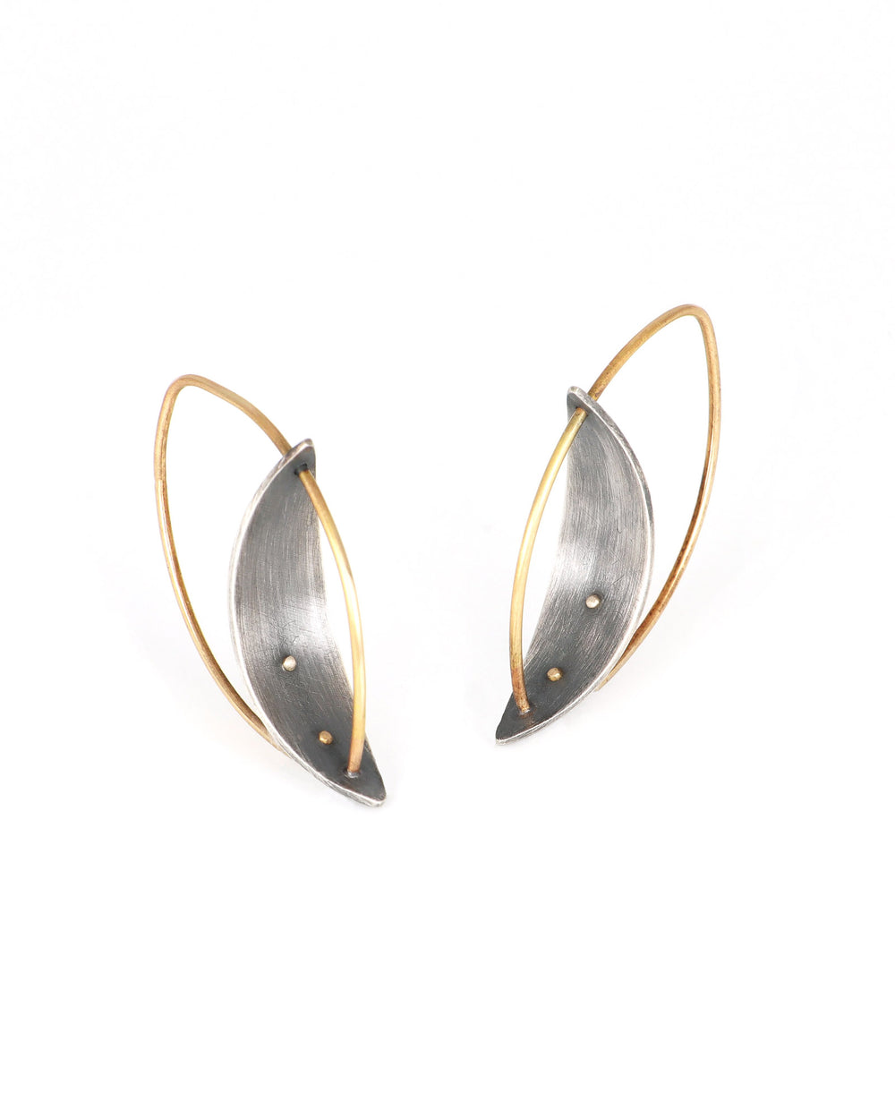 Small Marquise Arc Earrings