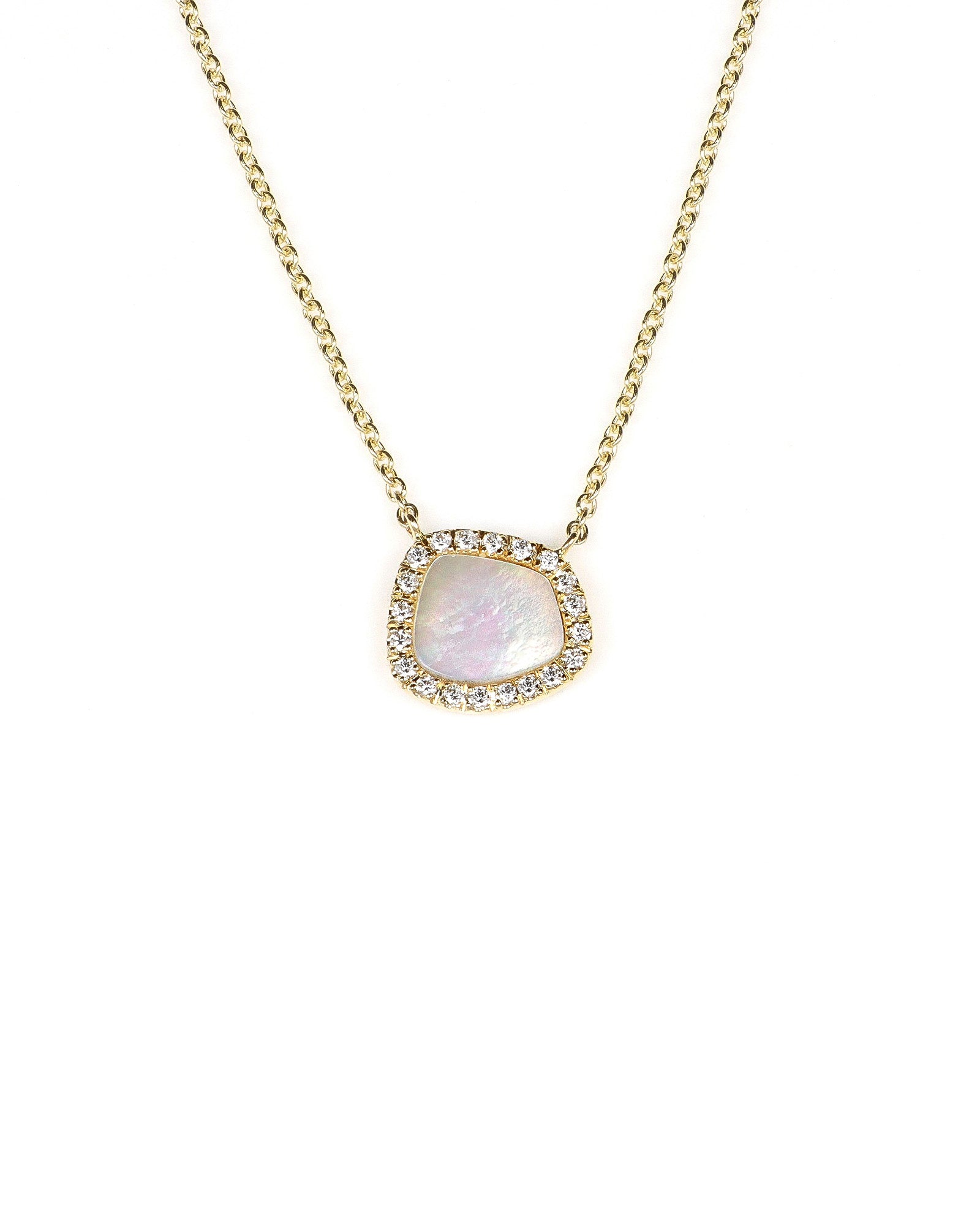 Mother of Pearl & Diamonds Pendant