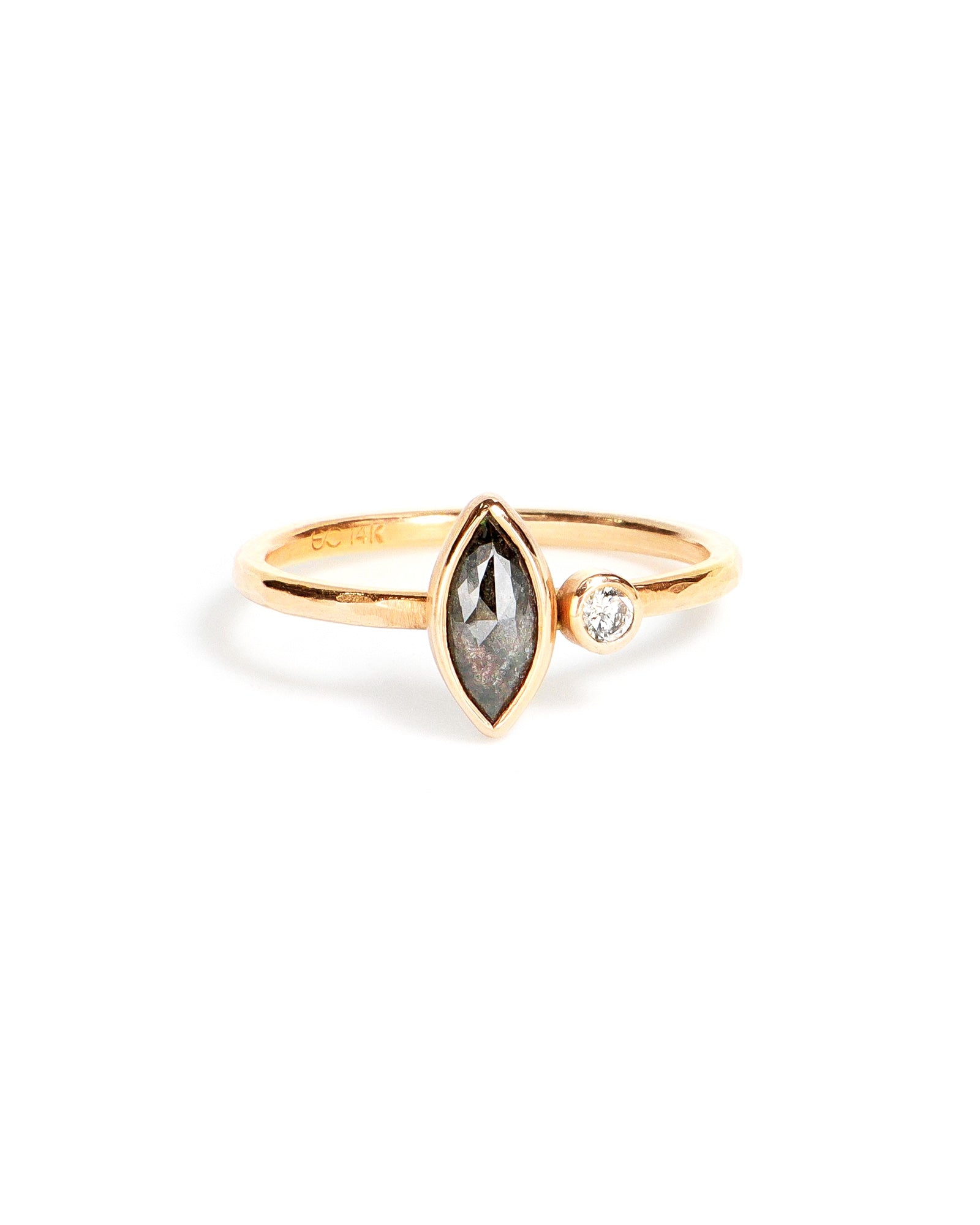 Marquise and Round Diamond Ring