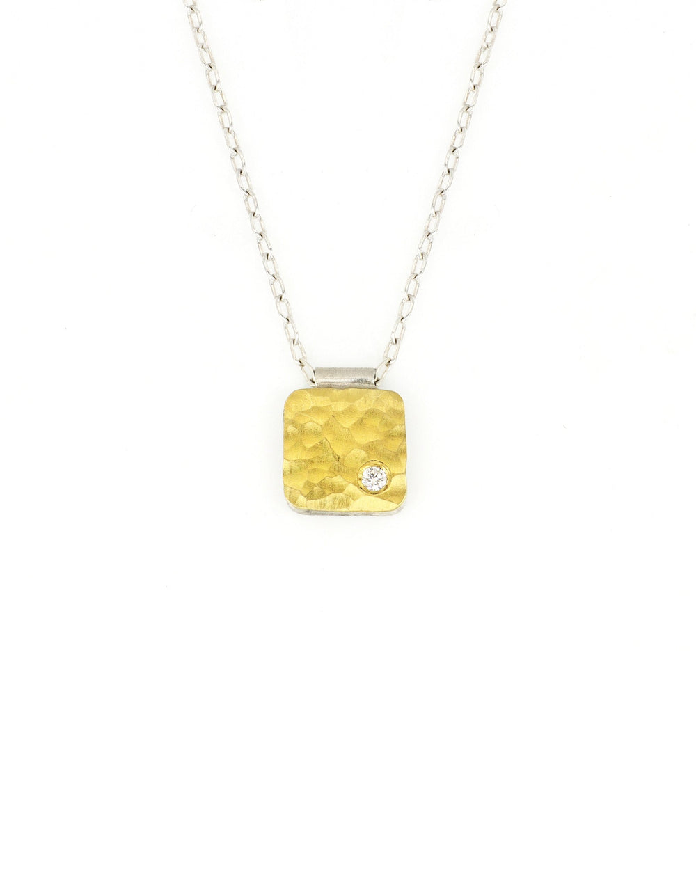 Gold and Silver Cell Necklace (8x8)