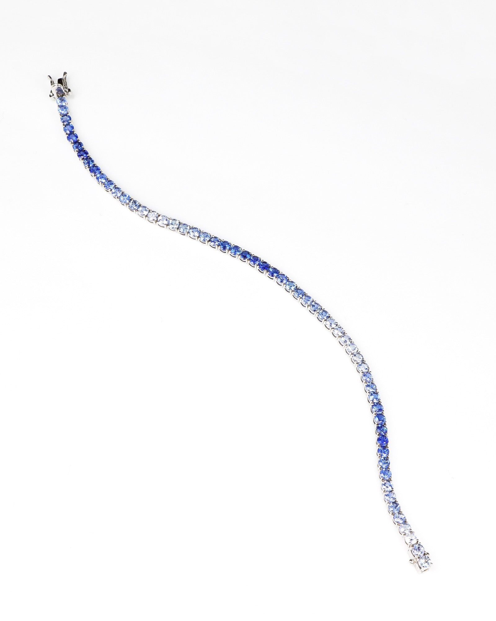 Ombre Blue Sapphire Tennis Bracelet