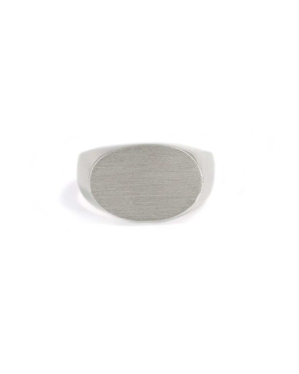 Engravable Sterling Silver Oval Signet Ring