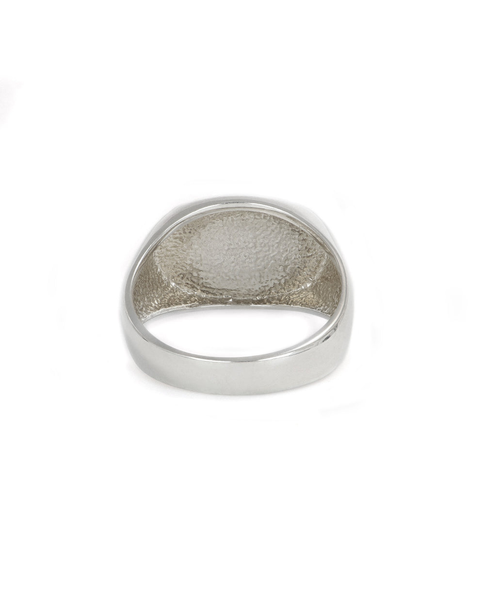 Engravable Sterling Silver Oval Signet Ring
