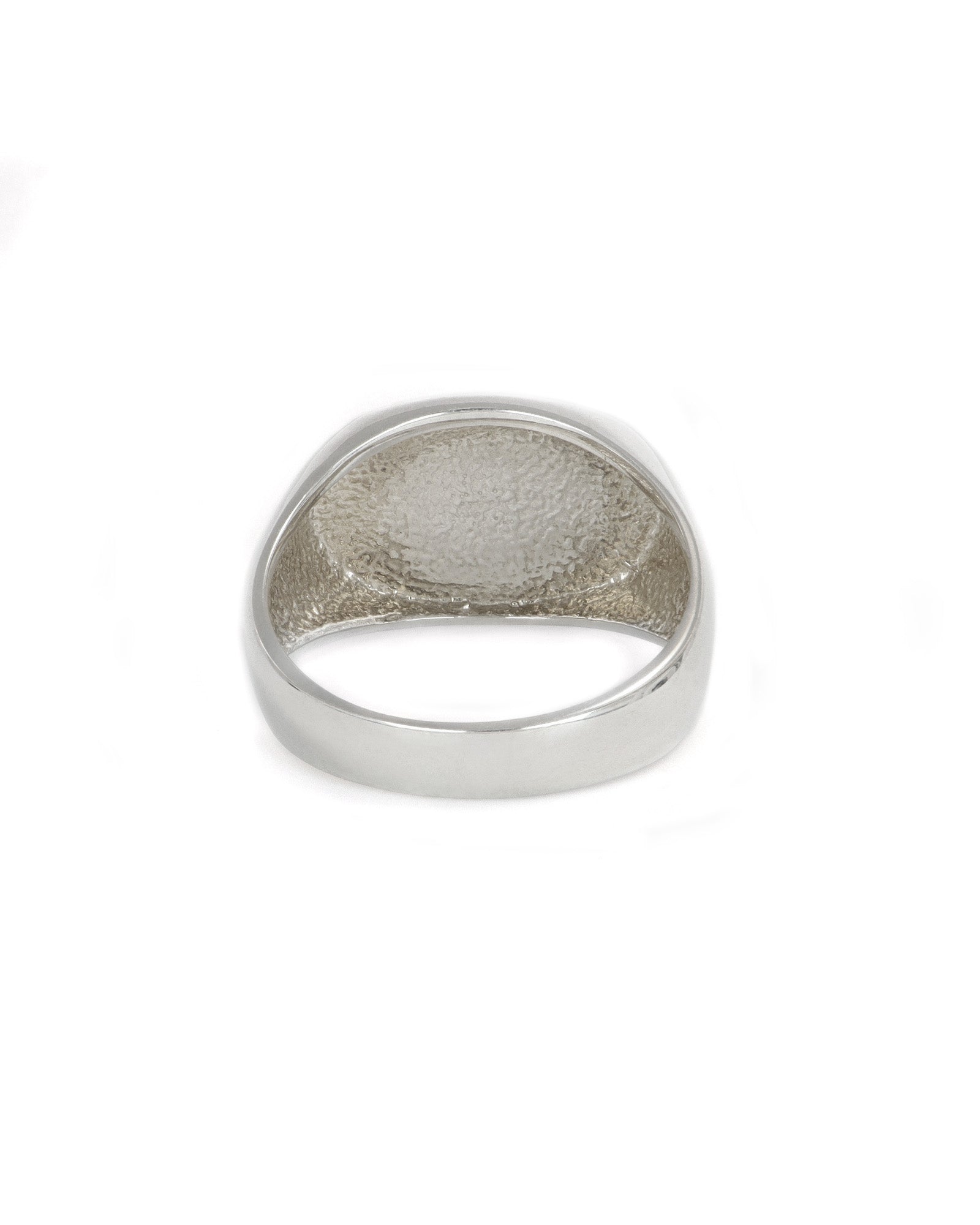 Engravable Sterling Silver Oval Signet Ring