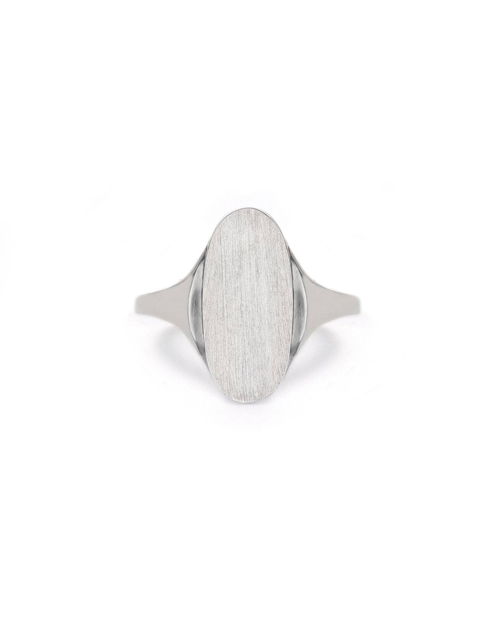 Engravable Sterling Silver Oval Signet Ring