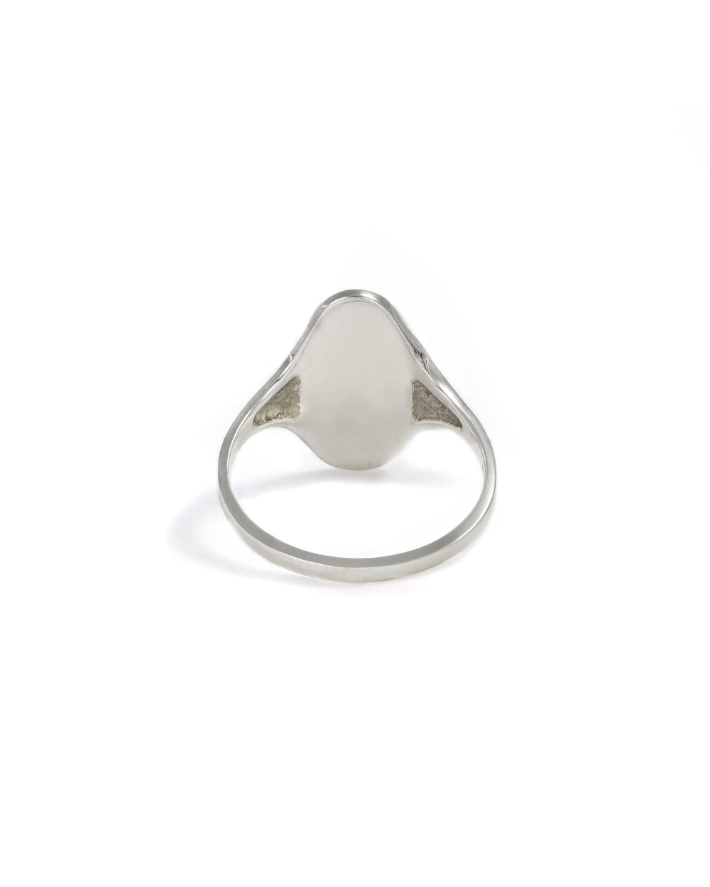 Engravable Sterling Silver Oval Signet Ring