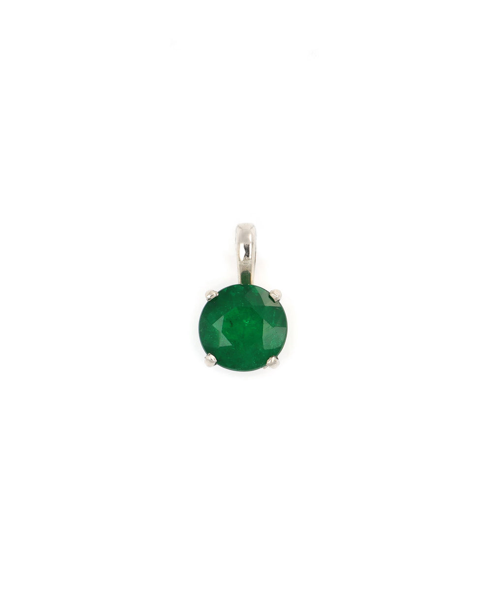 14kw 6mm Emerald Pendant