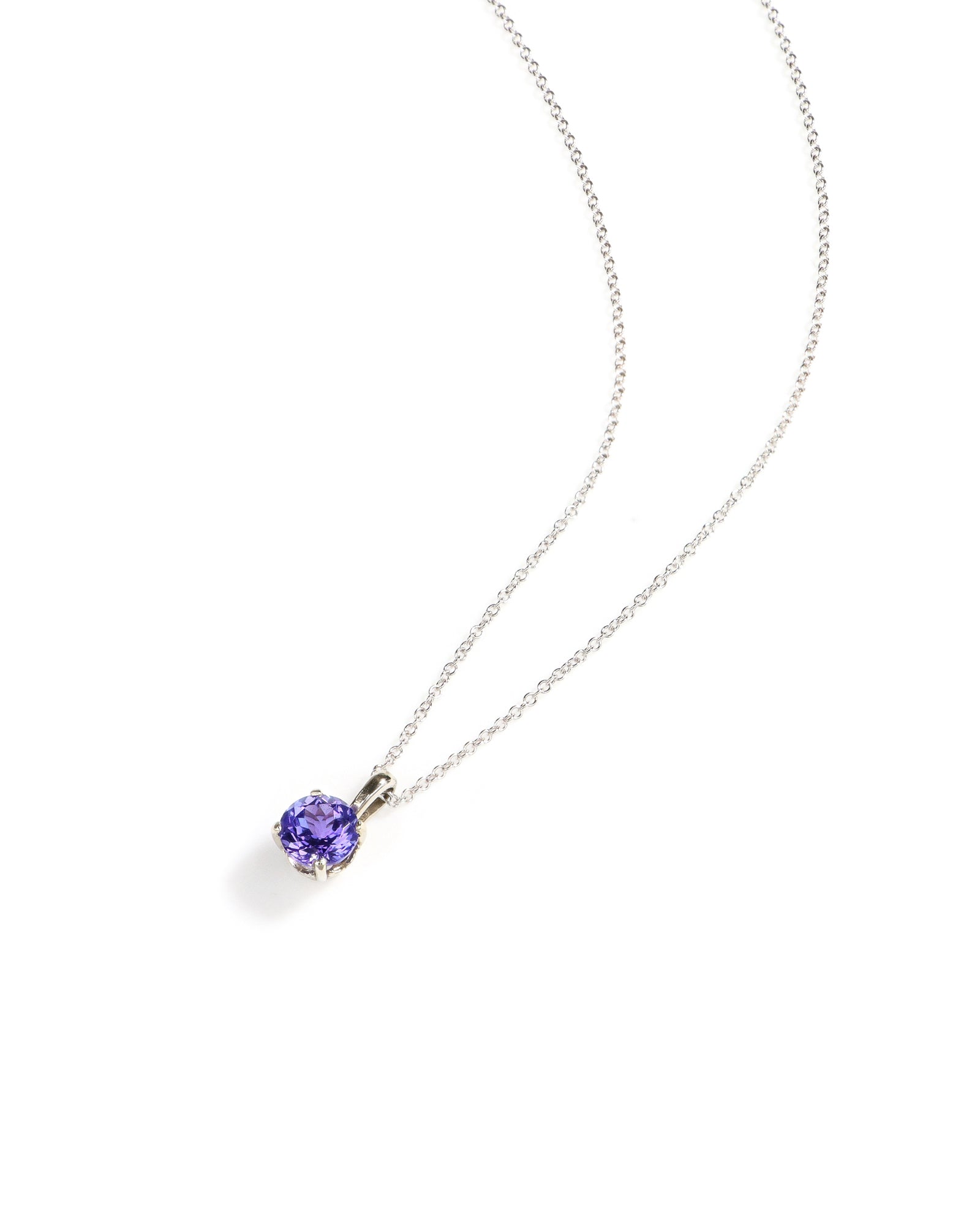 Round Tanzanite Pendant