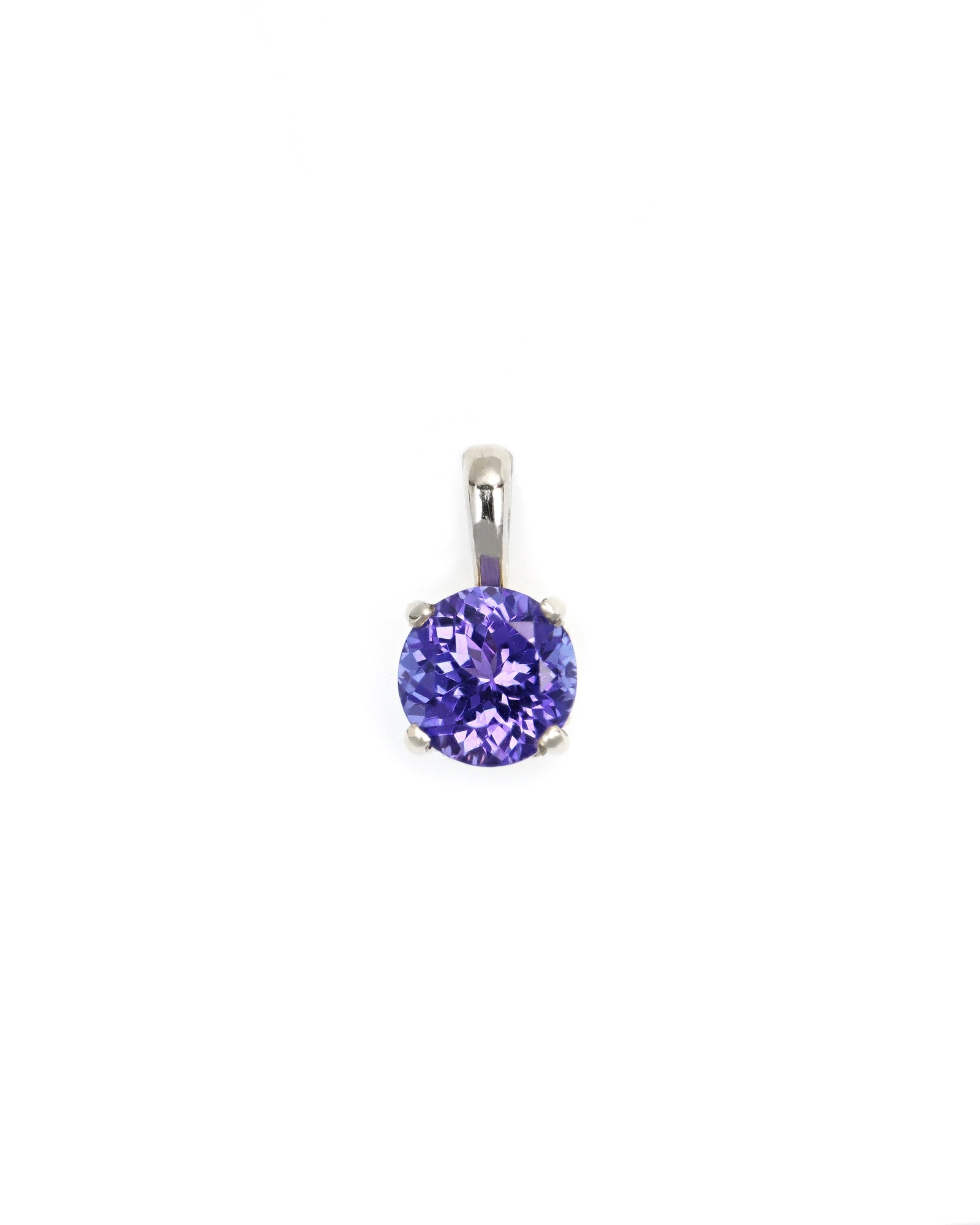 Round Tanzanite Pendant