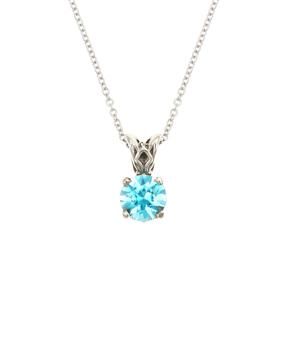 Blue Zircon Pendant