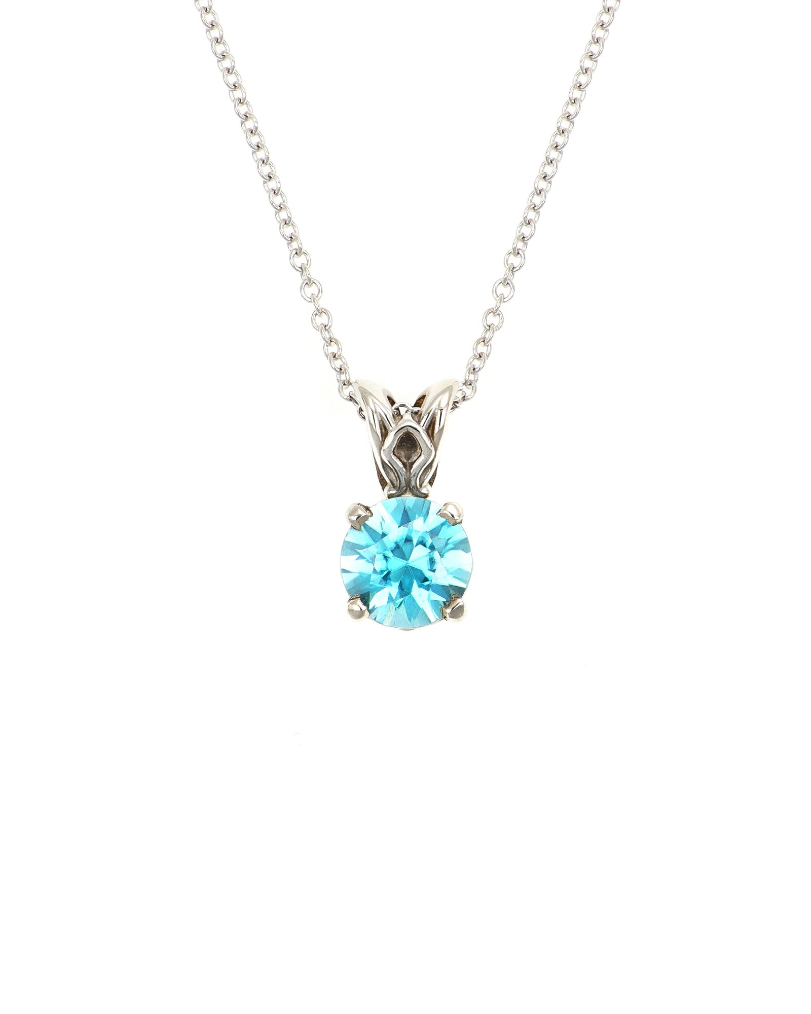 Blue Zircon Pendant