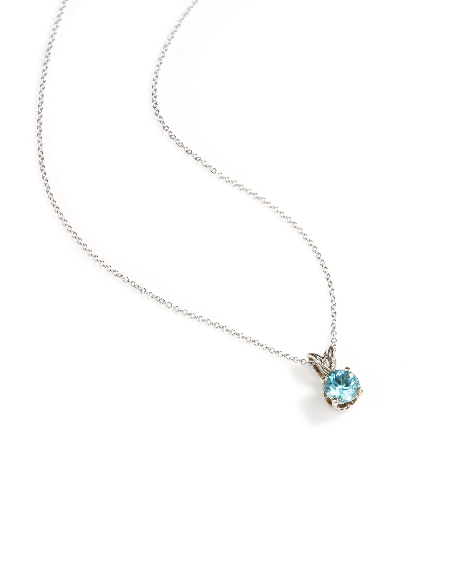 Blue Zircon Pendant