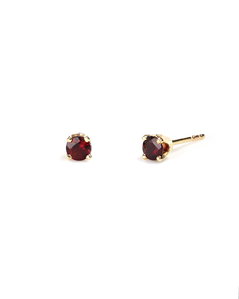 Pyrope Garnet Stud Earrings
